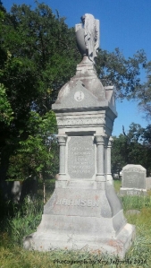 The Johnson's grave marker